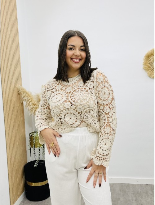 8152 Blusa Crochet Nanias