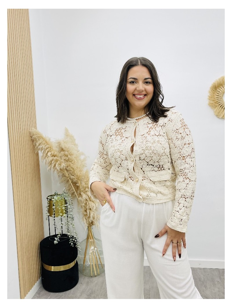 8155 Rebeca Crochet Crudo