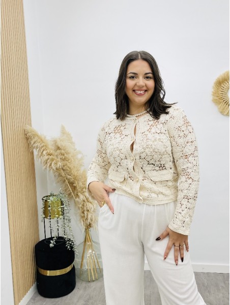 8155 Rebeca Crochet Crudo