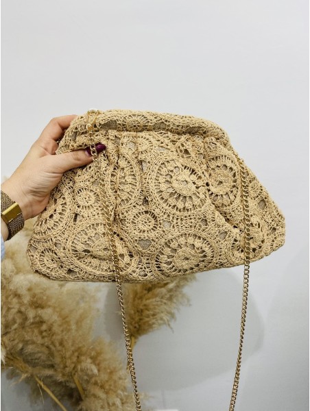 8180 Bolso Globo Rafia