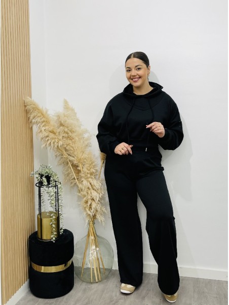 8222 Conjunto Capucha Black