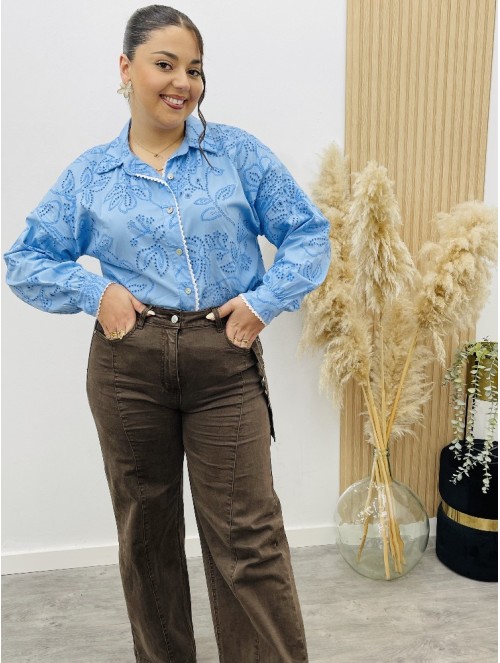 8259 Blusa Troque Azul