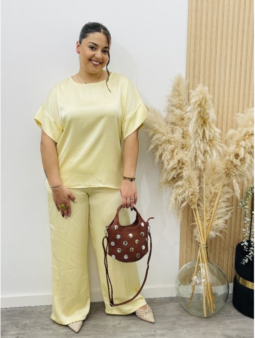 8263 Blusa Seda Amarillo