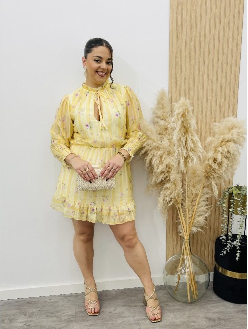 8273 Vestido Rozan Amarillo
