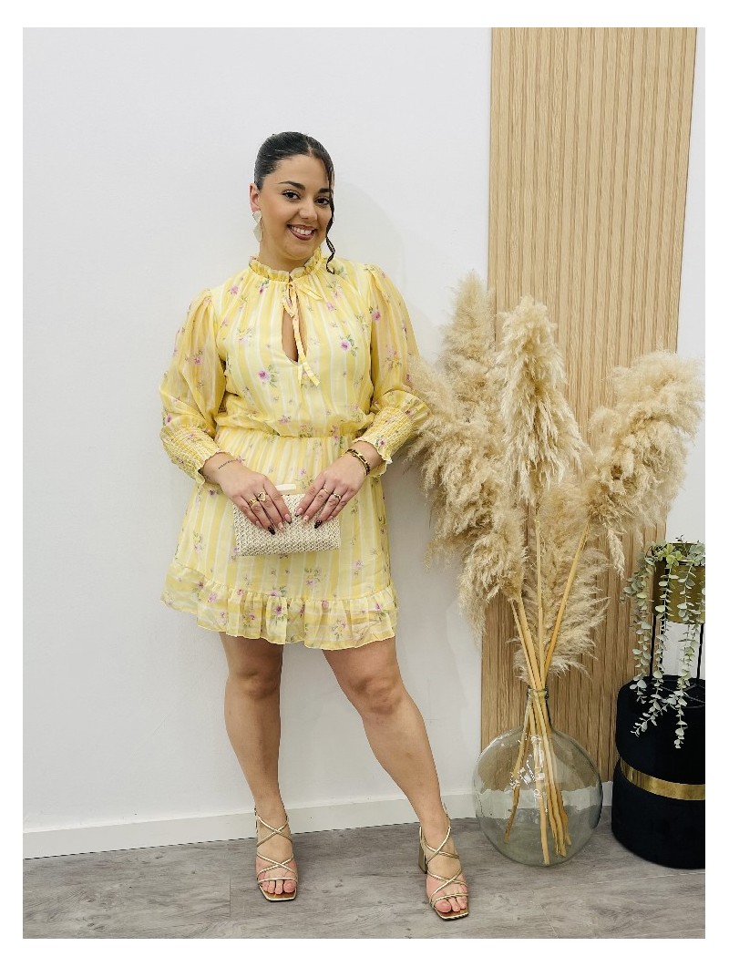 8273 Vestido Rozan Amarillo