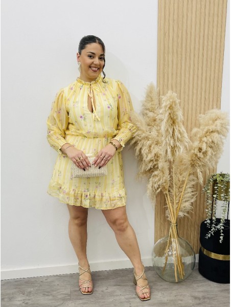 8273 Vestido Rozan Amarillo