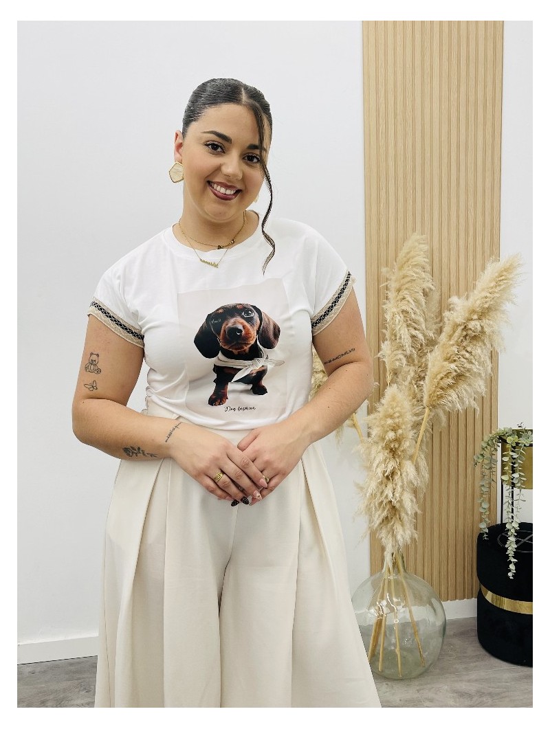 8295 Camisa dog fashion