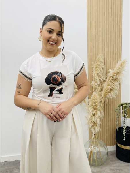 8295 Camisa dog fashion