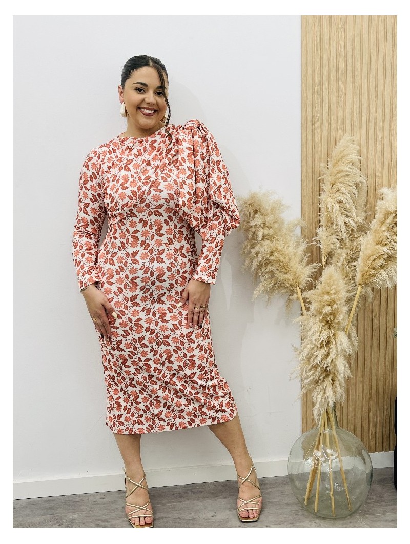 8307 Vesatido Clavel Coral