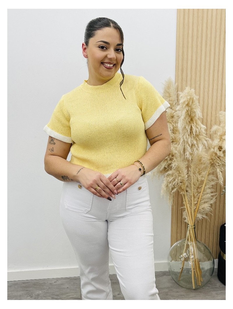 8322 Camisa perle Amarilla