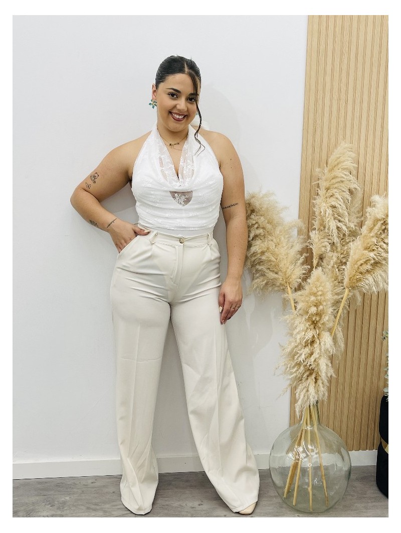 8329 Pantalón Zenia Beige