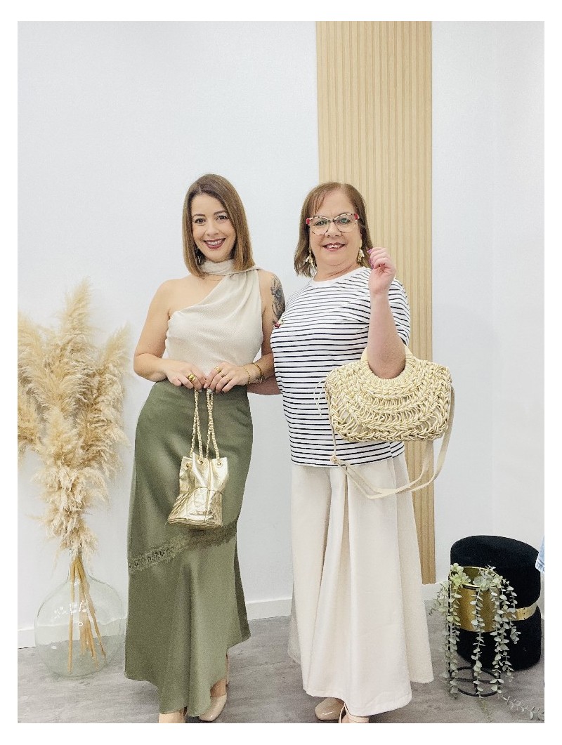 8461 Falda Lencera Seda