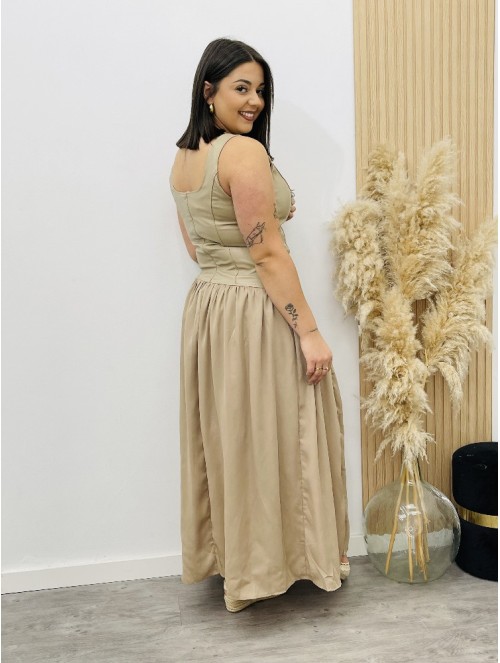 8486 Vestido beicue