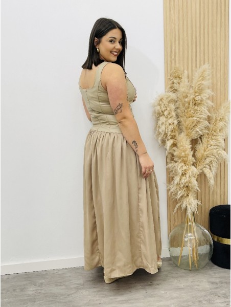 8486 Vestido beicue
