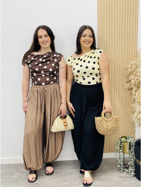 8504 Blusa Onda Topitos