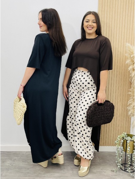 8528 Pantalon Ajustable Topos