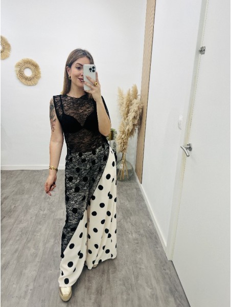 8552 Blusa encaje Asimetrico