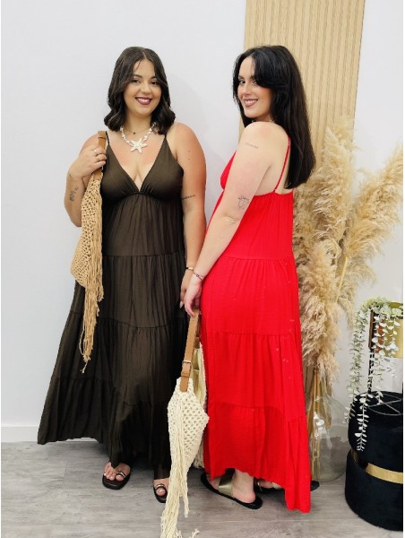 8573 Vestido Largo Linos