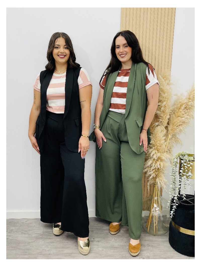8591 Pantalon Vestir D.Boton