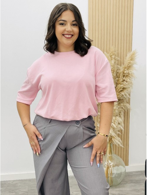 8631 Camisa Globo Rosa