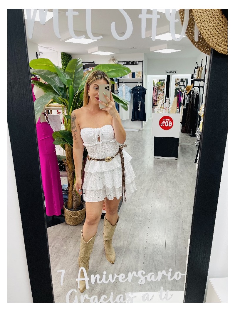 8714 Vestido Blanco Honor