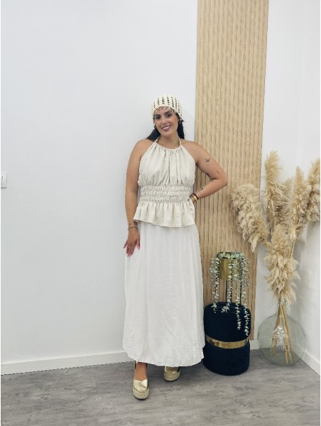 8827 Falda Blanca + Cint