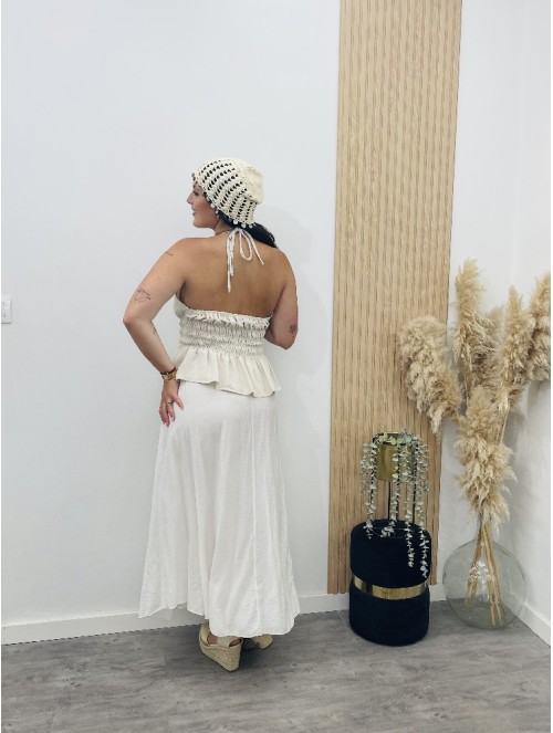 8828 Falda Blanca + Cint