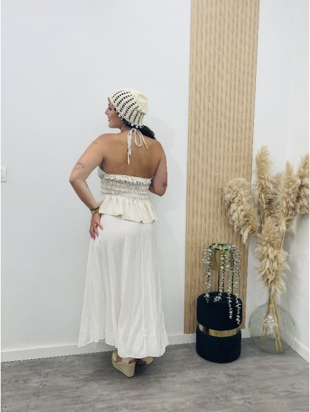 8828 Falda Blanca + Cint
