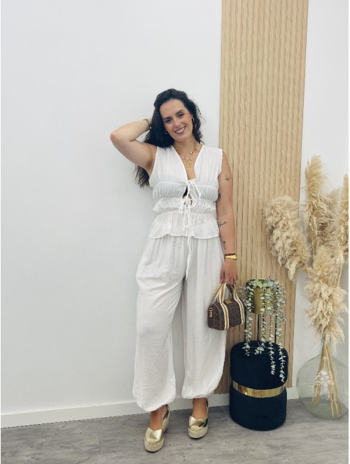 8837 Conjunto Lazos Blanco