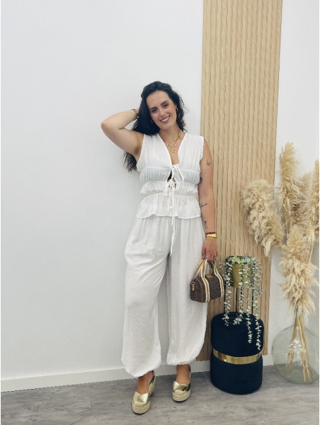 8837 Conjunto Lazos Blanco