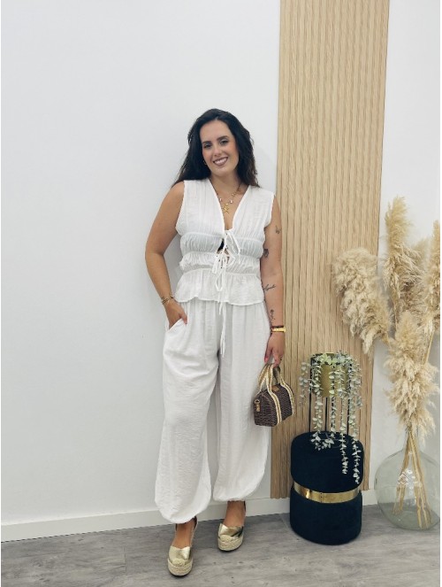 8838 Conjunto Lazos Blanco