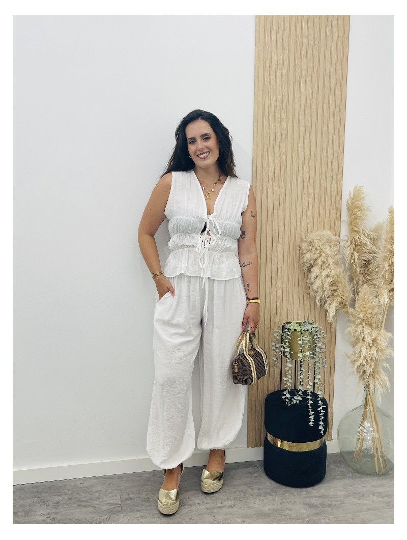 8838 Conjunto Lazos Blanco