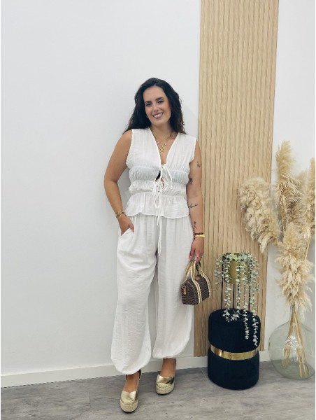 8838 Conjunto Lazos Blanco