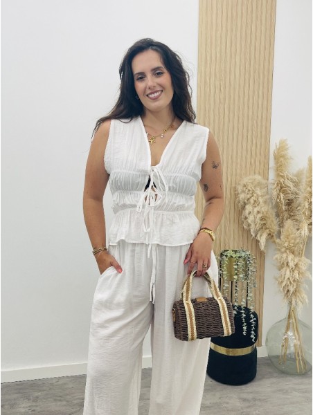 8839 Conjunto Lazos Blanco