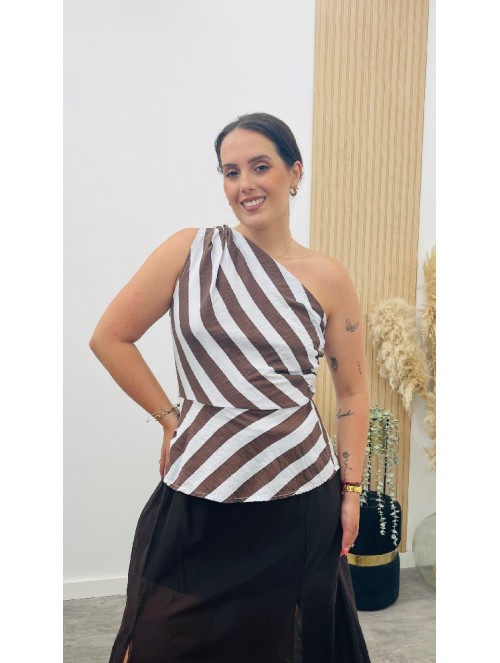 8843 Blusa Lyra rayas