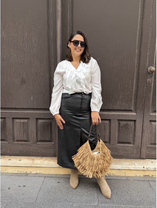 8875 Falda Polipiel Nira