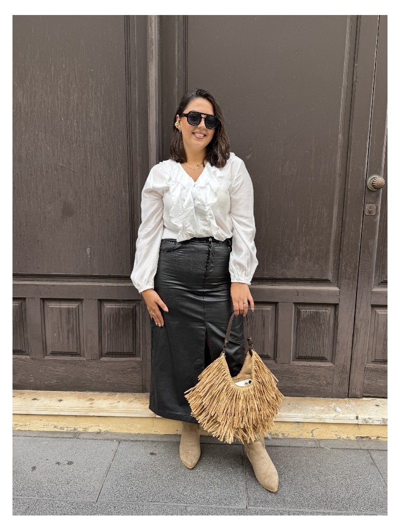 8875 Falda Polipiel Nira