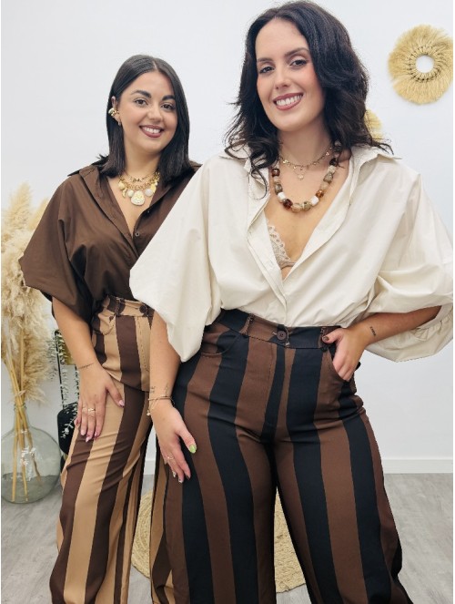 8941 Camisa Popelin Abullonada