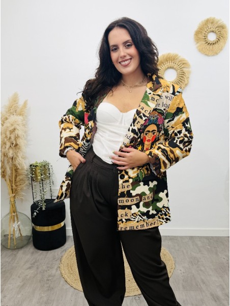 8954 Americana Estampada Frida