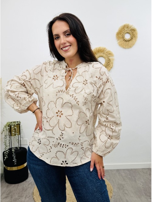 8976 Blusa Luxura Beige