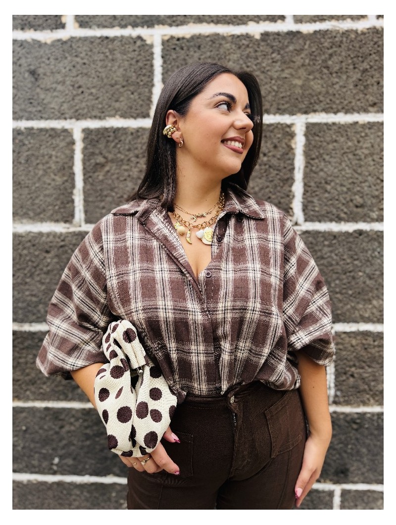 9014 Blusa Cuadros Pendir