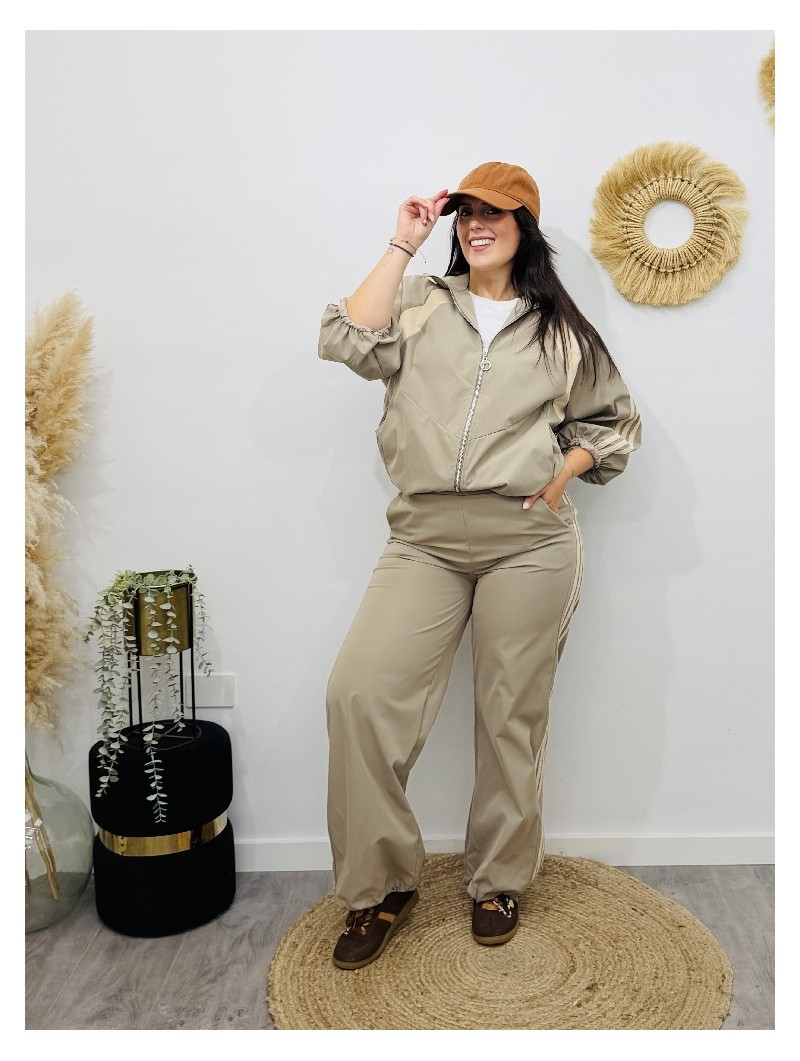 9051 Pantalon Sport Taupe