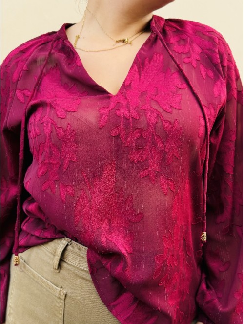 9094 Blusa Granate Gasa
