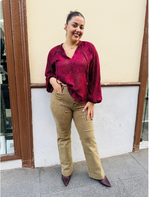 9095 Blusa Granate Gasa